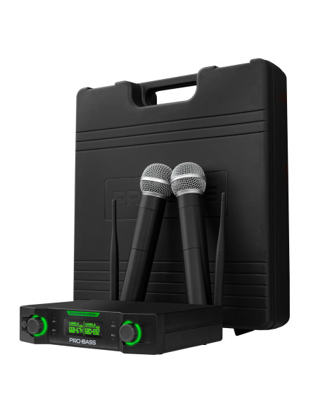 Micrófonos Inalámbricos Probass UF-224 UHF 24 Canales | 101dB