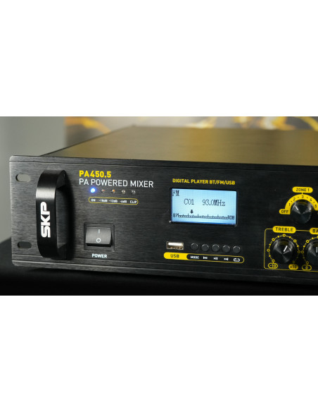 Amplificador SKP PA-450.5 Multi Zona 450W | 101dB
