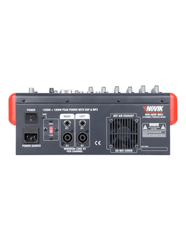 Consola Potenciada Novik NVK 800P MKII USB Bluetooth | 101dB