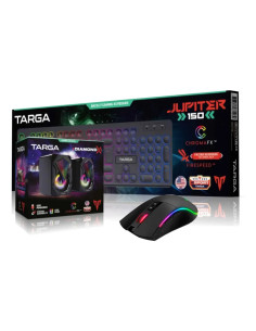 Kit Gamer Targa Teclado Jupiter 150 Rgb + Mouse Tg-m250 + Parlantes Gamer 2