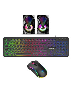 Kit Gamer Targa Teclado Jupiter 150 Rgb + Mouse Tg-m250 + Parlantes Gamer