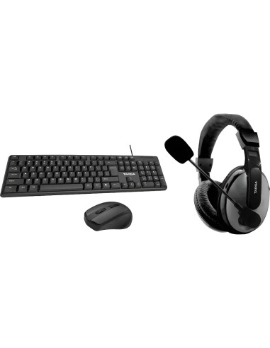 Kit Targa: Teclado + Mouse + Auriculares - Set PC Completo | 101dB