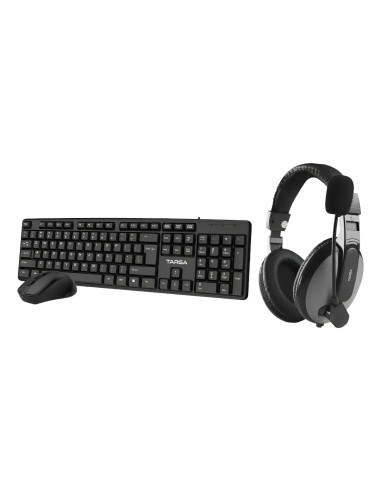 Kit Targa: Teclado + Mouse + Auriculares - Set PC Completo | 101dB