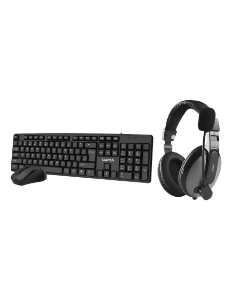 Kit Targa: Teclado + Mouse + Auriculares - Set PC Completo | 101dB