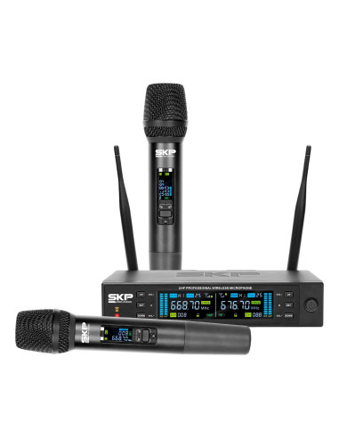 SKP Clarity II – Sistema Inalámbrico UHF Profesional Doble Micrófono | 101dB