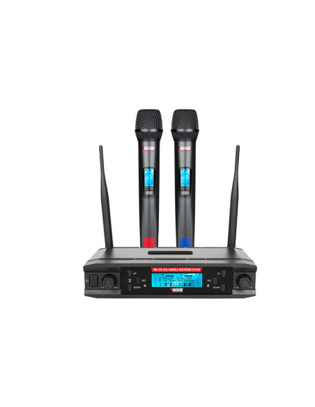 Set x2 Micrófonos Inalámbricos Novik UNK-660 UHF | 101dB