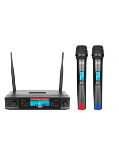 Set x2 Micrófonos Inalámbricos Novik UNK-660 UHF | 101dB