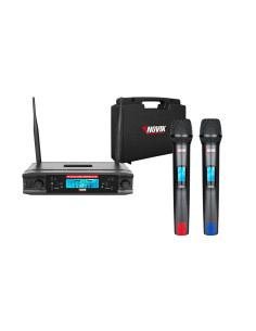 Set x2 Micrófonos Inalámbricos Novik UNK-660 UHF | 101dB 2