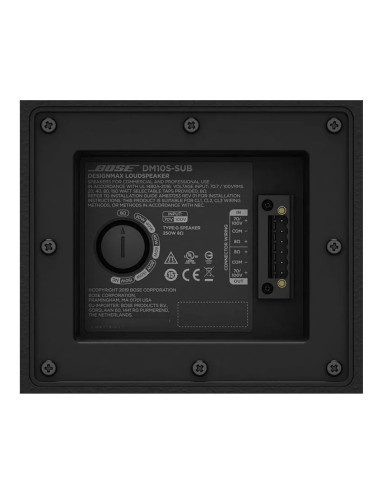 Bose DesignMax DM10S-SUB Negro | Subwoofer Pasivo 10″ | 101dB