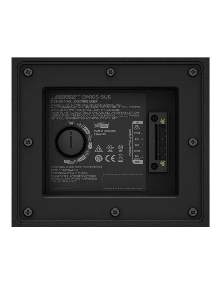Bose DesignMax DM10S-SUB Negro | Subwoofer Pasivo 10″ | 101dB
