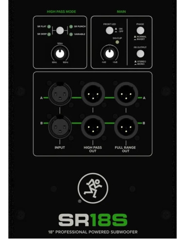Mackie Sr18s Subwoofer Activo 18 1600 Watts Profesional Negro