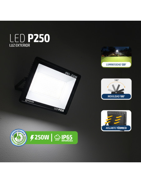 Reflector LED Exterior Novik LED P250 250W | 101dB