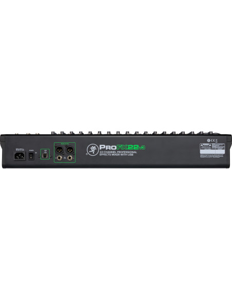 Consola Mackie ProFX22V3 | 22 Canales con Efectos y USB | 101dB