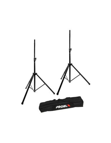Proel FRE300KIT | Par de Soportes de Aluminio + Funda | 101dB