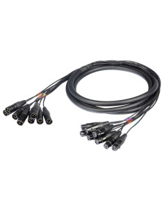 Cable Multipolar Analógico 10m | Conectores REAN | Estudio Profesional