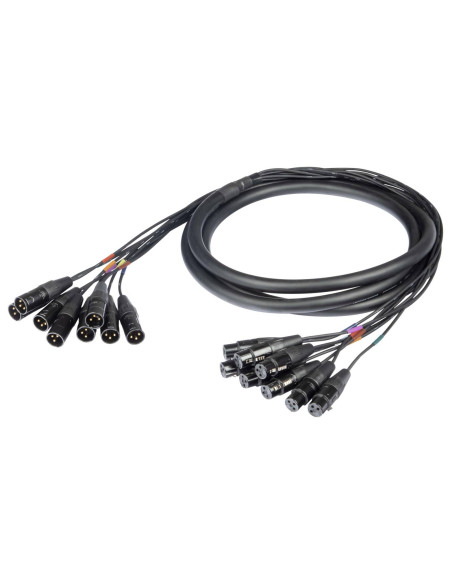 Cable Multipolar Analógico 10m | Conectores REAN | Estudio Profesional