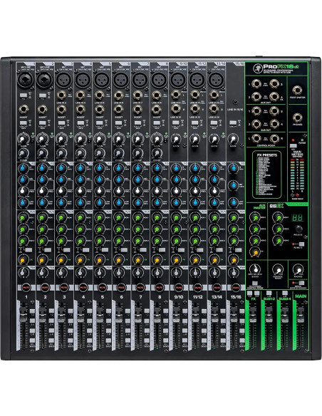 Consola Mackie ProFX16v3 16 Canales | Mezclador USB Profesional - 101dB
