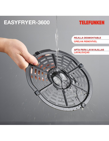 Freidora Telefunken EasyFryer-3600 3.6Lts | 101dB
