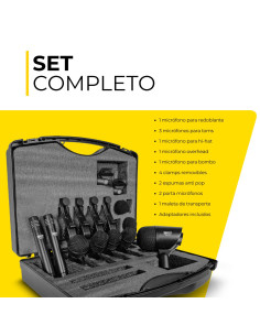 Set de Micrófonos Batería SKP DMS-7 | 101dB 2