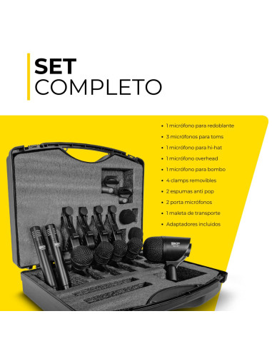 Set de Micrófonos Batería SKP DRUM 7 | 101dB