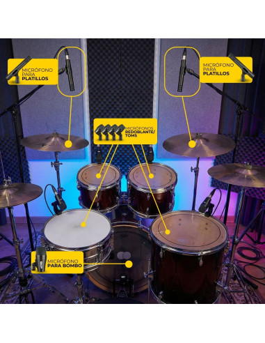 Set de Micrófonos Batería SKP DRUM 7 | 101dB