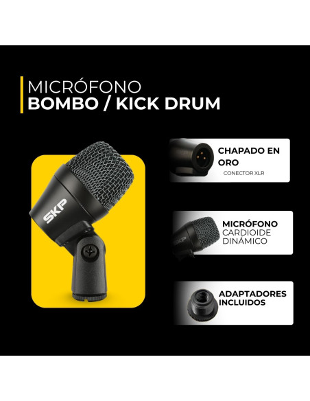 Set de Micrófonos Batería SKP DRUM 7 | 101dB
