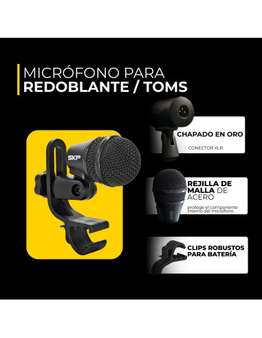 Set de Micrófonos Batería SKP DRUM 7 | 101dB