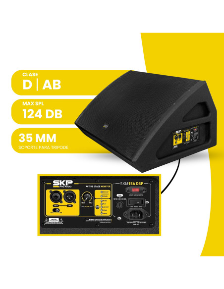 Bafle Monitor Escenario SKP SKM 15A MKII 350W RMS | 101dB