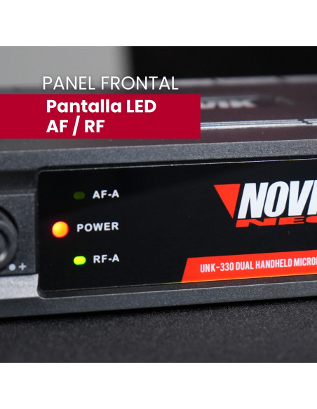 Set Micrófonos Inalámbricos Novik UNK-330 UHF | 101dB