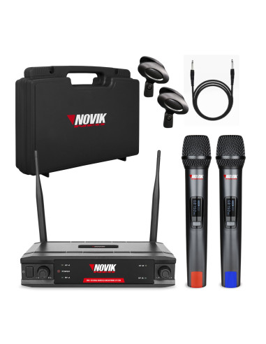 Set Micrófonos Inalámbricos Novik UNK-330 UHF | 101dB