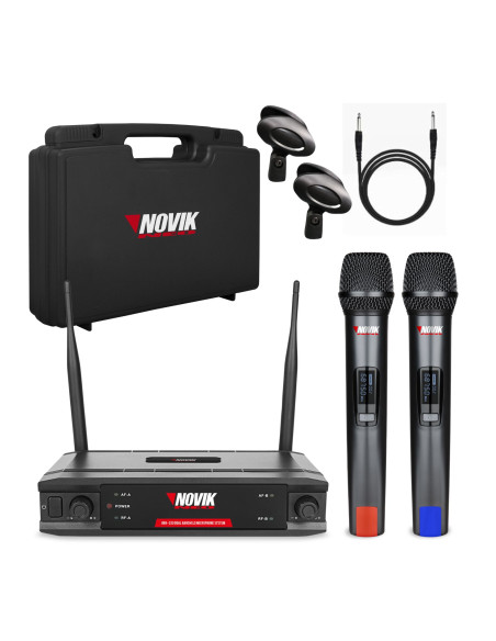 Set Micrófonos Inalámbricos Novik UNK-330 UHF | 101dB