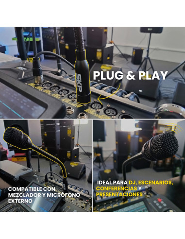 Micrófono SKP GM9 Cuello de Ganso Dinámico | 101dB