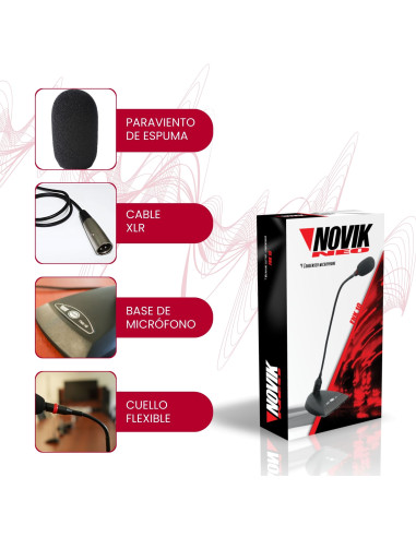 Micrófono Novik FNK-10 Cardioide | 101dB