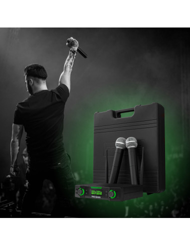 Micrófonos Inalámbricos Probass UF-224 UHF 24 Canales | 101dB