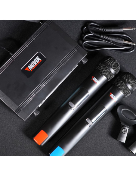 Set x2 Micrófonos Inalámbricos Novik UNK-660 UHF | 101dB