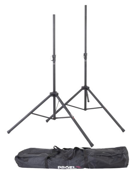 Proel FRE300KIT | Par de Soportes de Aluminio + Funda | 101dB