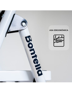 Escalera Plegable 3 Escalones Acero 150 kg Antideslizante -101dB 2