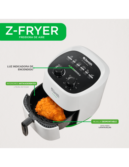 Freidora de Aire Z-FRYER 3.6L | Compacta y sin aceite | 101DB