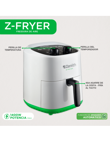 Freidora de Aire Z-FRYER 3.6L | Compacta y sin aceite | 101DB