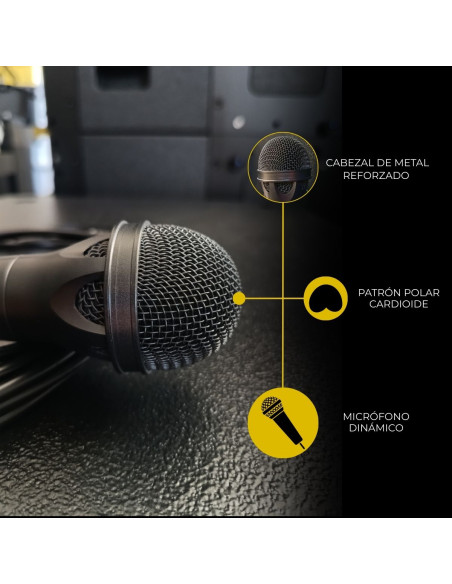 Micrófono SKP PRO-40 Dinámico Cardioide con Cable | 101dB