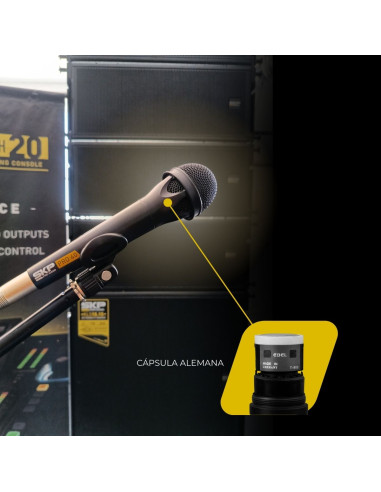 Micrófono SKP PRO-40 Dinámico Cardioide con Cable | 101dB