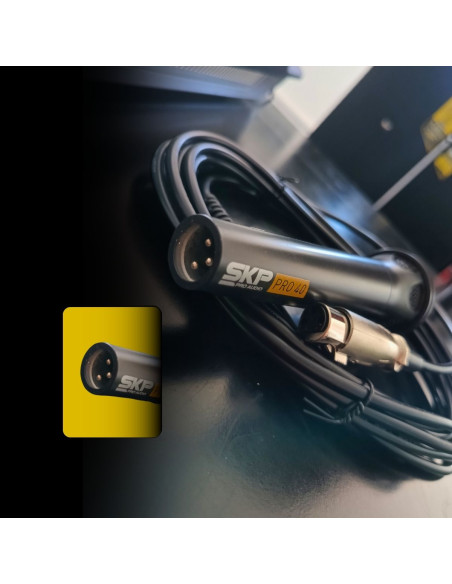 Micrófono SKP PRO-40 Dinámico Cardioide con Cable | 101dB