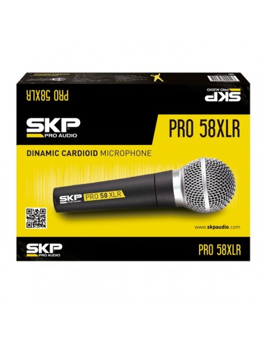 Micrófono Dinámico SKP PRO-58 Cardioide XLR | 101dB