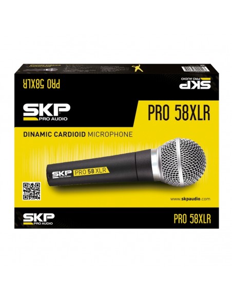 Micrófono Dinámico SKP PRO-58 Cardioide XLR | 101dB