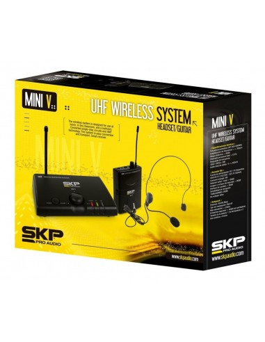Micrófono Vincha Inalámbrico SKP MINI V UHF | Profesional