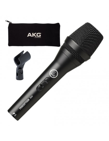 Micrófono AKG P3 S Dinámico Cardioide con Switch | 101DB