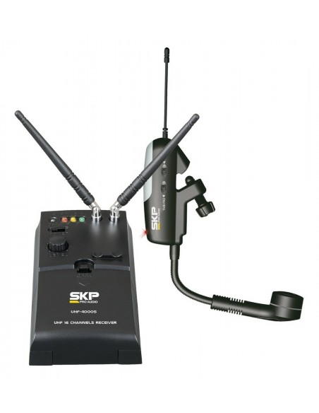 Sistema Inalámbrico para Saxofón SKP UHF-4000S | Sonido Pro Sin Cables