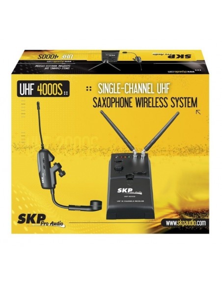 Sistema Inalámbrico para Saxofón SKP UHF-4000S | Sonido Pro Sin Cables