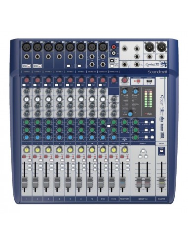 Soundcraft Signature 12 USB - Consola 12 Canales Preamps Ghost