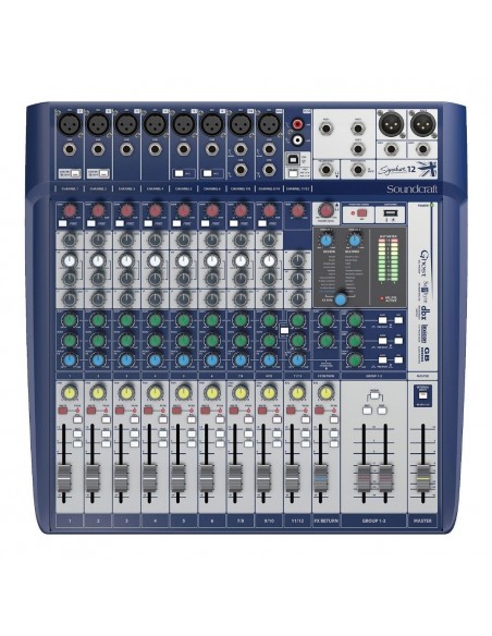 Soundcraft Signature 12 USB - Consola 12 Canales Preamps Ghost